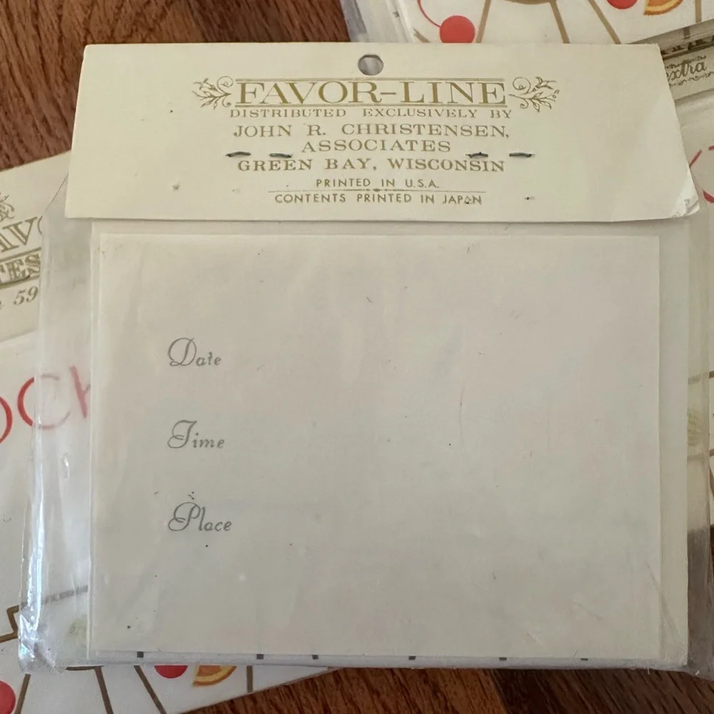 New Vtg 8x4 (32 of COCKTAILS Cards) with extra envelopes